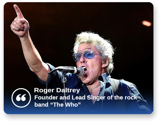 Roger Daltrey Tyent Testimonial